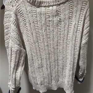 Aerie Cream Knit Sweater